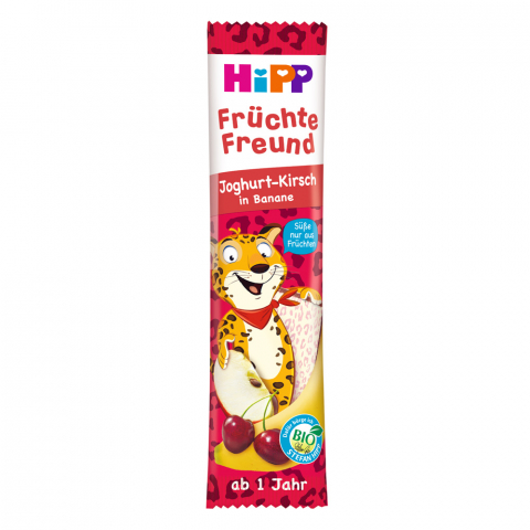 HiPP - Gustare din cereale si fructe HiPP - iaurt, cirese si banana 23 g