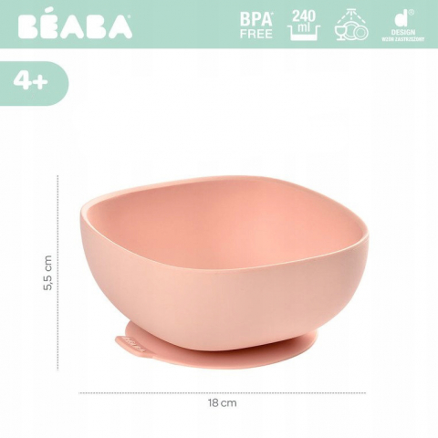 Bol silicon cu ventuza - Roz [3]