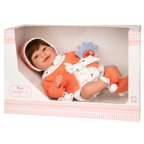 Papusa cu greutate reala Arias Adi Elegance 45 cm Orange [4]