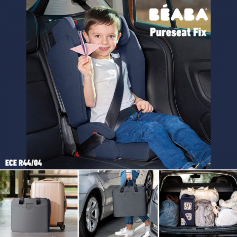 Scaun auto pliabil Beaba Pureseat Fix Isofix Black  [7]