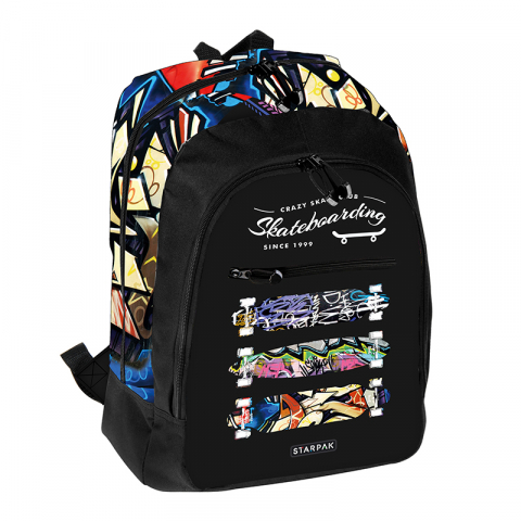 Starpak - Rucsac Gimnaziu Model Skateboard
