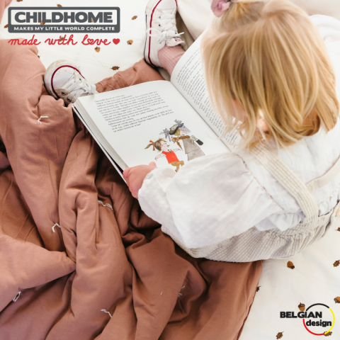 Patura matlasata Childhome 140x100 cm Jerse, Ruginiu [2]