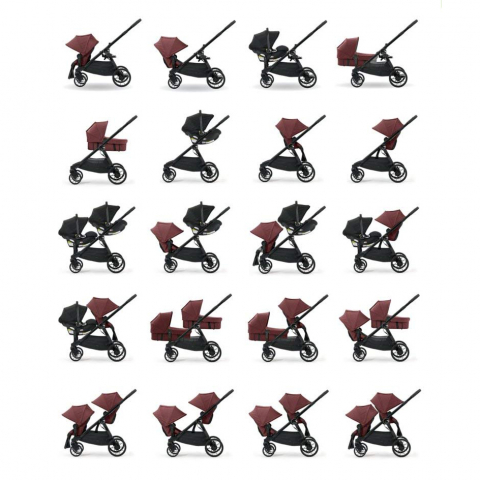 Carucior gemeni City Select Lux Port sistem 2 in 1 [12]