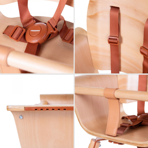 Scaun de masa Childhome Evowood Natural/Ruginiu [2]