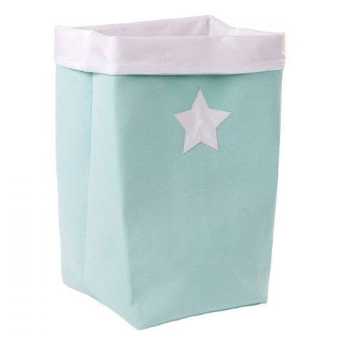 Mobilier si decoratiuni - Cos depozitare panza Childhome 32x32x60 cm, Menta