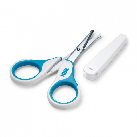 BAIE & ESENȚIALE - Nuk forfecuta unghii cu capac protector 0m+ Bleu