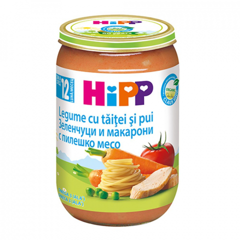 HiPP - Meniu HiPP pui cu legume si Taitei 220g