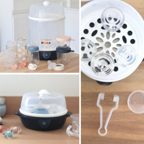 Sterilizator electric 2 in 1 Beaba Steril Express Night Blue [3]