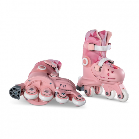 Role ajustabile Yvolution Twista Skates marime 23-28 Pink [1]