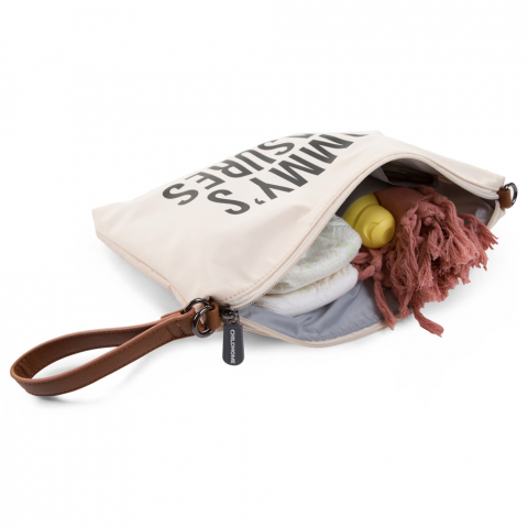 Poseta Childhome Mommy Clutch 33x23 cm Alb [2]