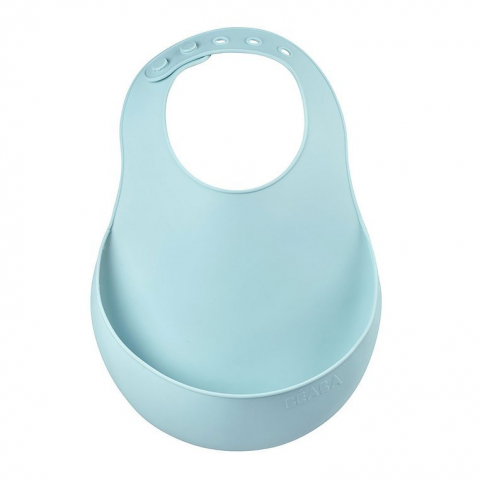BAVEȚICI PENTRU BEBELUȘI - Baveta silicon Beaba Airy Green