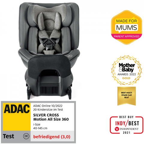 Scaun auto rotativ 360 Silver Cross Motion All Size Glacier [8]