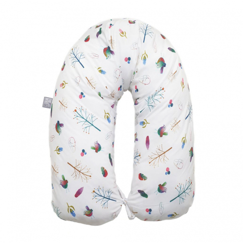 Fiki Miki - Perna Gravida 3 in 1 Husa Bumbac Model Pasari 165 cm