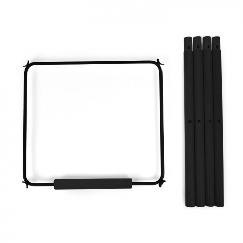 Scaune de masa si accesorii - Set picioare cu suport pentru scaun de masa Childhome Evolu Negru