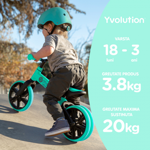 Bicicleta echilibru Yvolution Y Velo Junior Green [5]