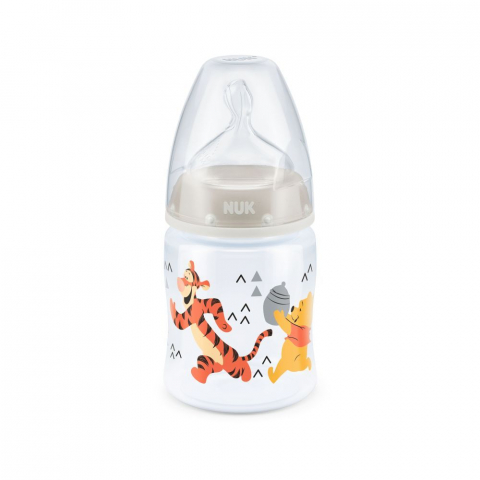 Nuk - Biberon Nuk First Choice 150 ml Tetina Silicon  Disney Gri  0-6 luni 