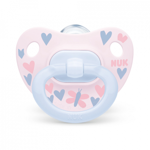 Nuk - Suzeta Nuk Happy Days Silicon M1 Roz/Bleu 0-6 luni