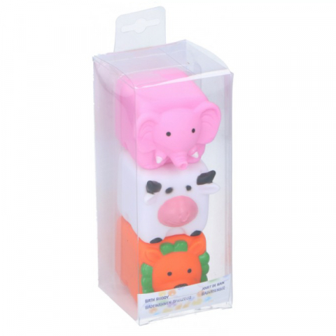 Eddy Toys - Set 3 jucarii de baie Eddy Toys, Elefant, Vaca, Leu