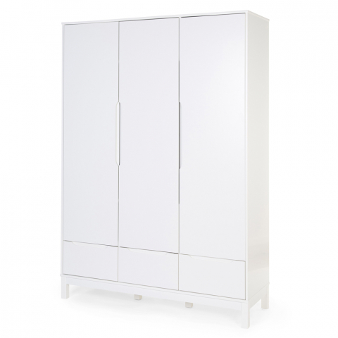 Dulap Childhome Jota 135x45x190 cm, MDF Alb [1]