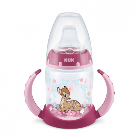 Nuk - Biberon Nuk First Choice PP 150 ml cu Toarte si Tetina de Invatare Disney Bambi 6-18 luni