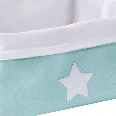 Cos depozitare panza Childhome 40x30x20 cm, Menta [1]