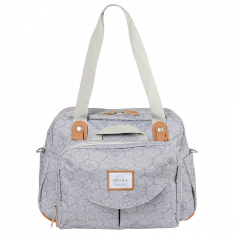 Beaba - Geanta de infasat Beaba Geneva II Tiny Clouds Grey