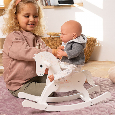 Balansoar calut din lemn pentru papusi Arias Firenze, 14.50x48x30 cm [1]