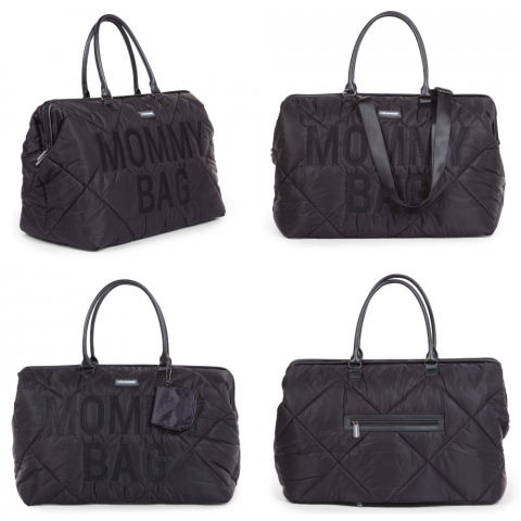 Geanta de infasat matlasata Childhome Mommy Bag Negru [1]