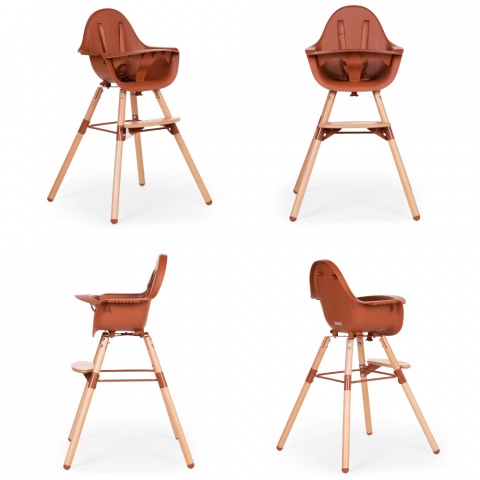 Scaun de masa reglabil in inaltime Childhome Evolu 2 Natural/Ruginiu [5]