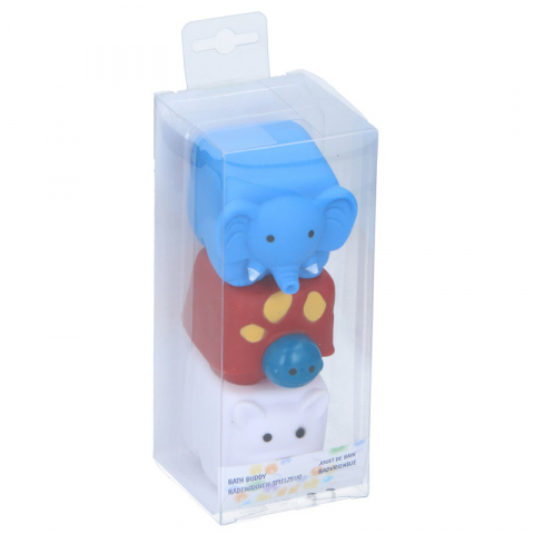 Eddy Toys - Set 3 jucarii de baie Eddy Toys, Elefant, Testoasa, Urs polar