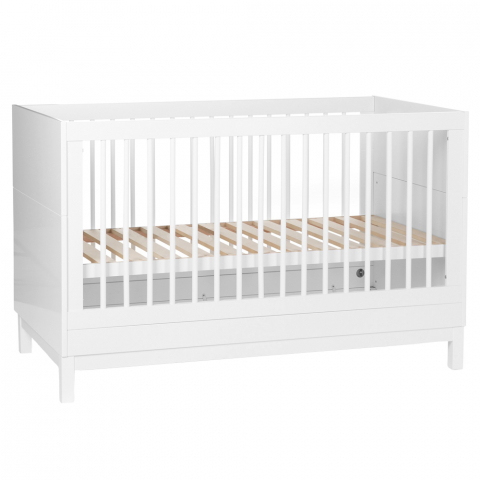 Mobilier si decoratiuni - Patut Childhome Jota 70x140 cm, MDF Alb