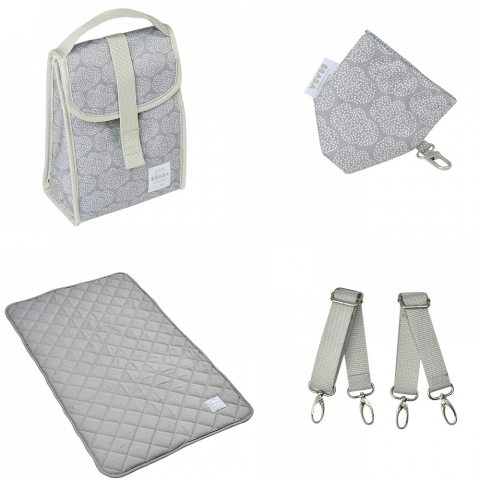 Geanta de infasat Beaba Geneva II Tiny Clouds Grey [5]