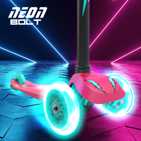 Trotineta cu 3 roti Neon Bolt Pink [2]