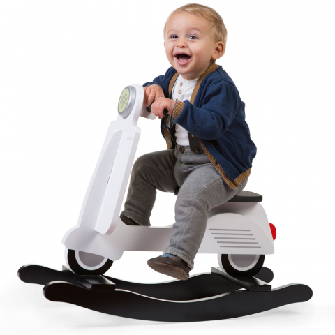 Balansoar Childhome Scooter, MDF Alb [3]