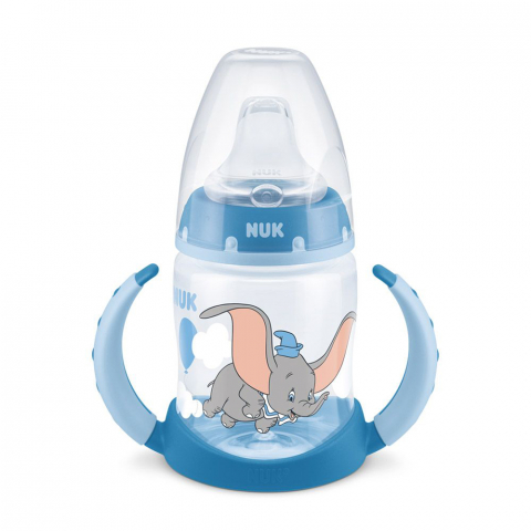 Nuk - Biberon Nuk Learner First Choice Control Temperatura 150 ml Dumbo 6-18 luni