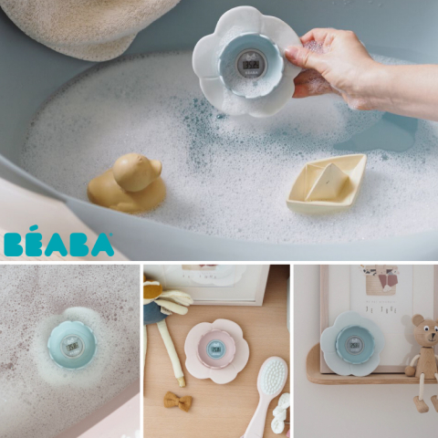 Termometru digital de camera si baie Beaba Lotus Old Pink [4]