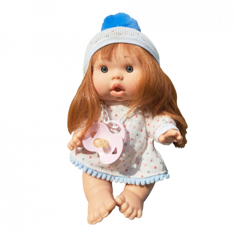 Marina and Pau - Papusa Marina and Pau Nenote Party 26 cm Vera Alb/Bleu