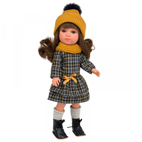 Arias - Papusa Arias Carlota Elegance 36 cm Mustard/Navy