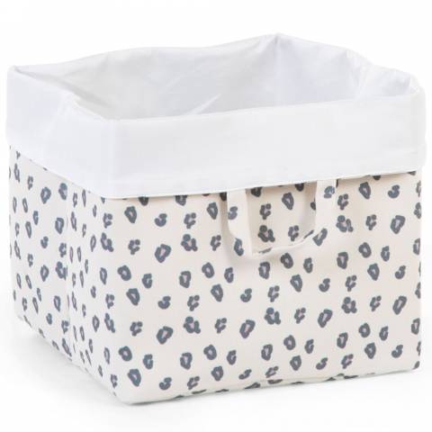 Mobilier si decoratiuni - Cos depozitare panza Childhome 32x32x29 cm, Leopard