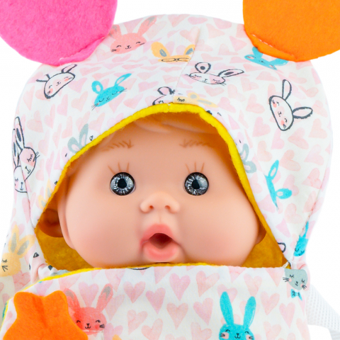 Papusa si sistem de purtare Marina & Pau Nenotin 21 cm Roxi [1]