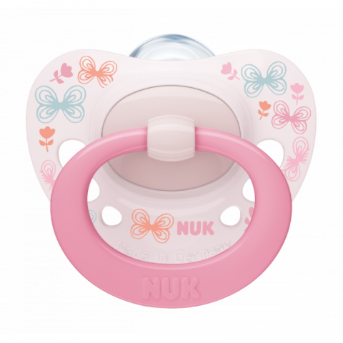 Nuk - Suzeta Nuk Signature Silicon 0-6 luni M1 Roz