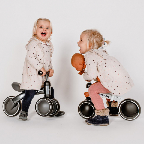 Bicicleta echilibru Childhome 18-36 luni Metal, Gri [5]