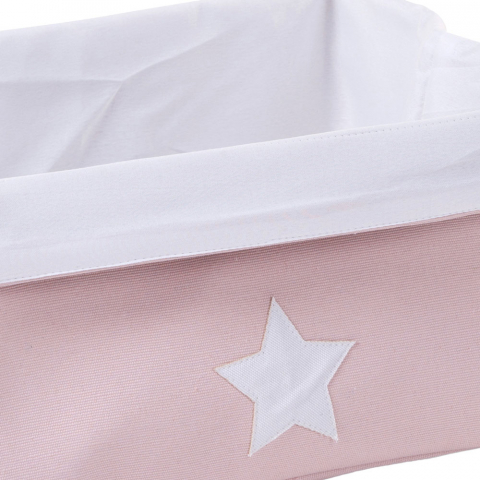 Cos depozitare panza Childhome 40x30x20 cm, Roz [1]