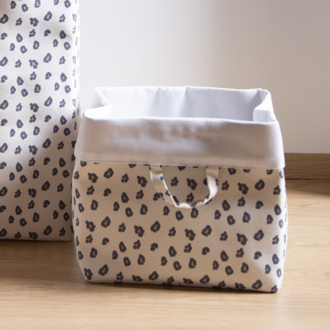 Cos depozitare panza Childhome 32x32x29 cm, Leopard [1]