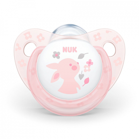 Nuk - Suzeta Nuk Baby Rose Silicon M1 Iepuras 0-6 luni
