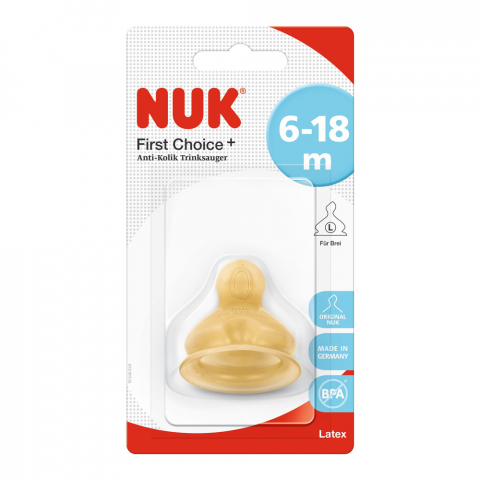 Tetina Nuk First Choice Plus Latex L2 6 luni+ [1]