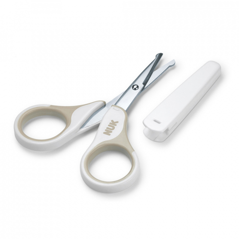 BAIE & ESENȚIALE - Nuk forfecuta unghii cu capac protector 0m+ Gri