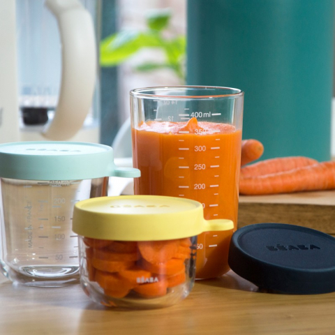 Set 3 recipiente sticla 150/250/400ml - Blue [1]