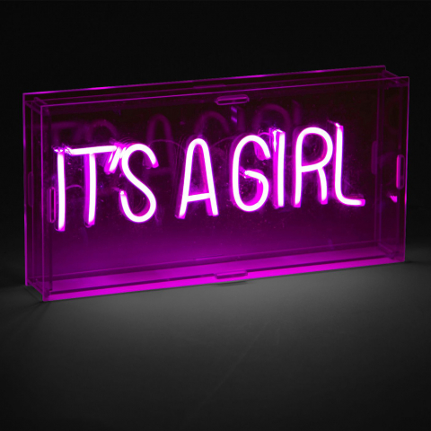 Caseta luminoasa Neon Childhome 30x15 cm, Roz [1]