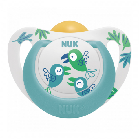 Nuk - Suzeta Nuk Star Latex 6-18 luni Bleu